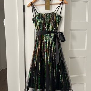 Tulle and satin dress